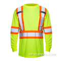 Reflekterande säkerhet hög synlighet skjorta gula arbetsskjortor